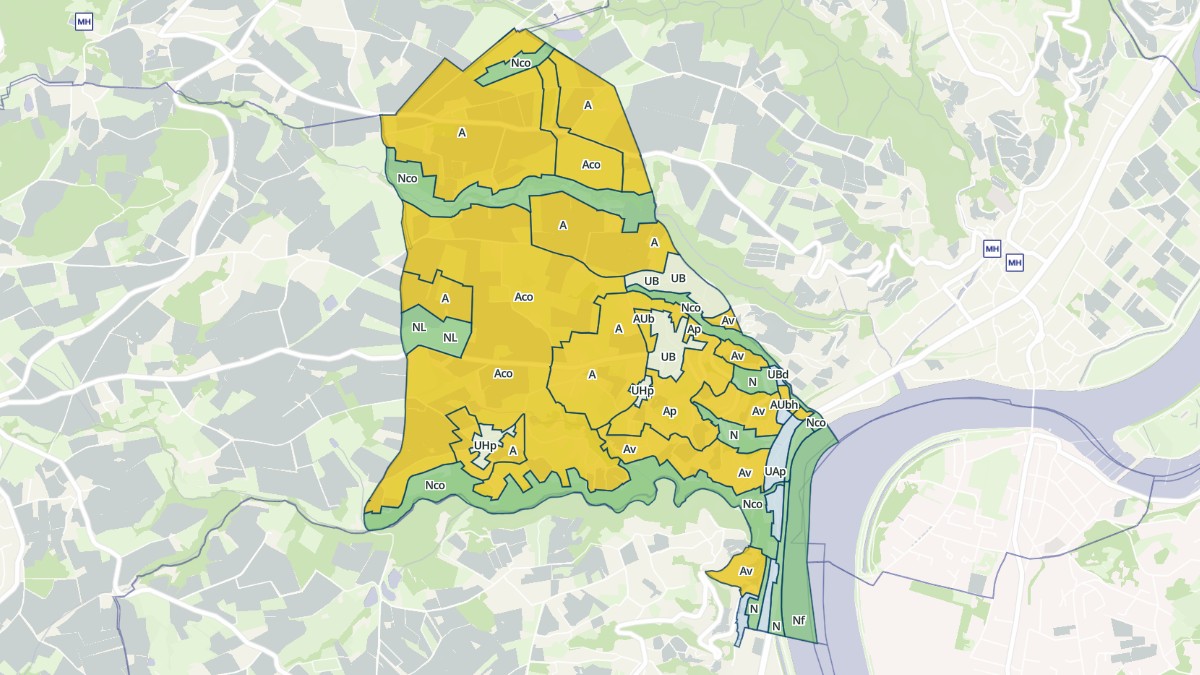 Aperçu cartographique de Vérin, centré sur la commune