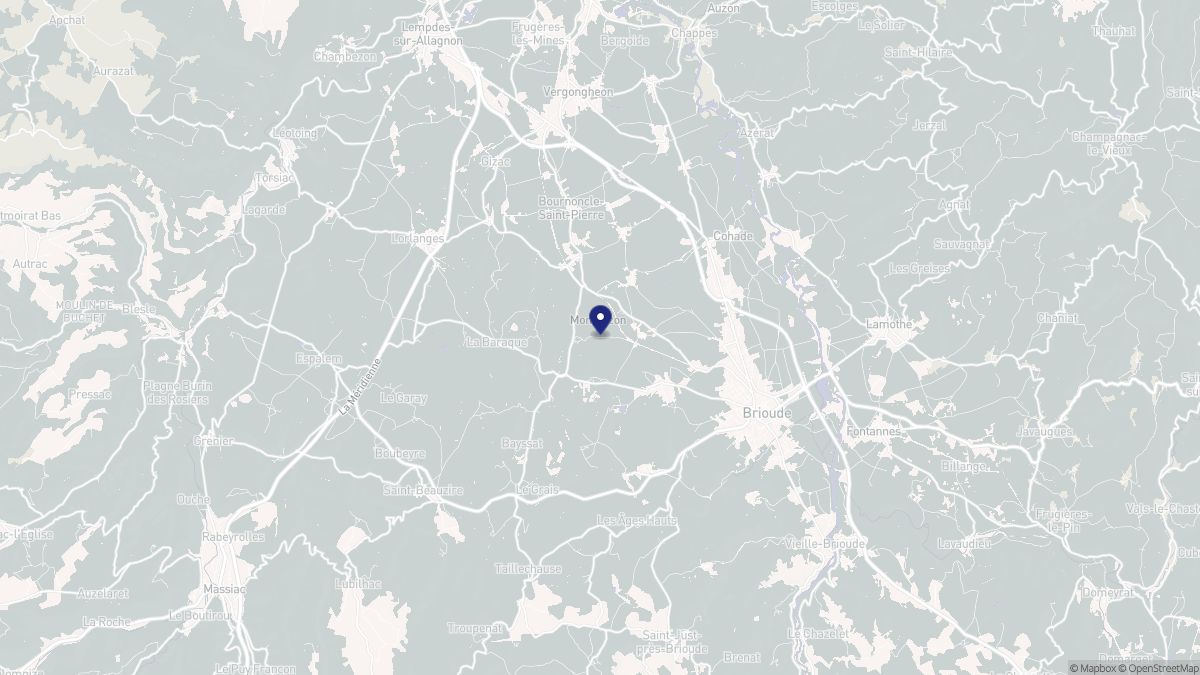Aperçu cartographique de Beaumont, centré sur la commune