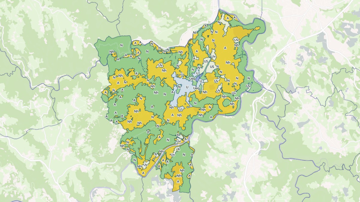 Aperçu cartographique de Beauzac, centré sur la commune