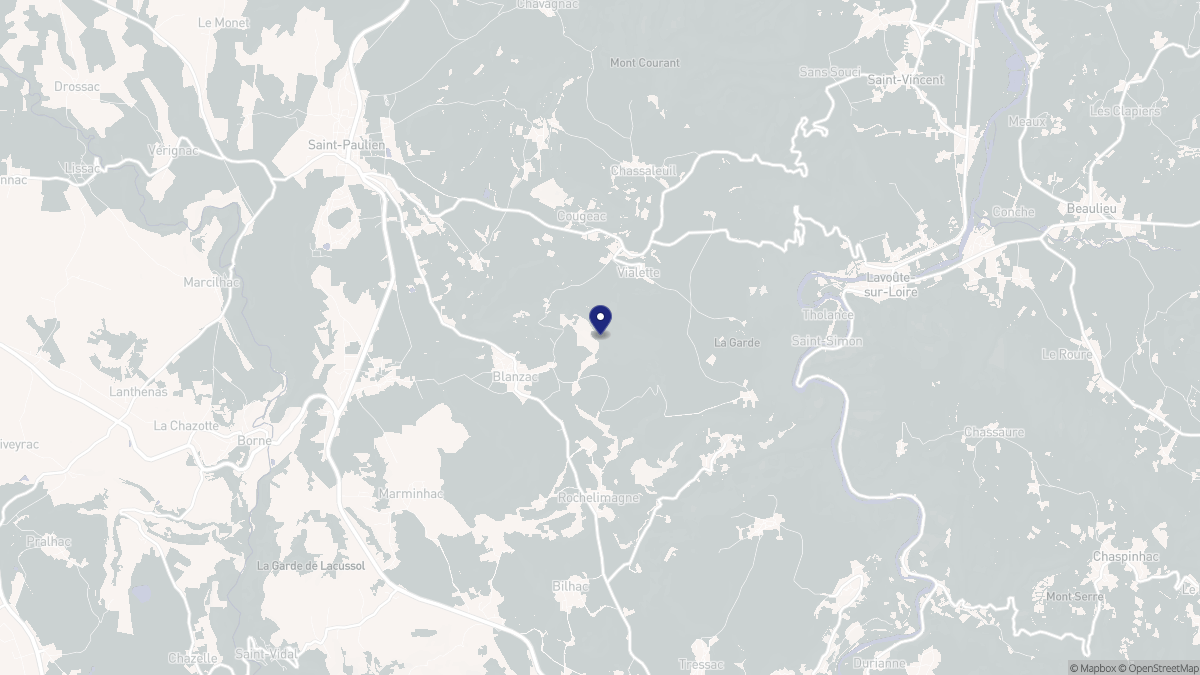 Aperçu cartographique de Blanzac, centré sur la commune