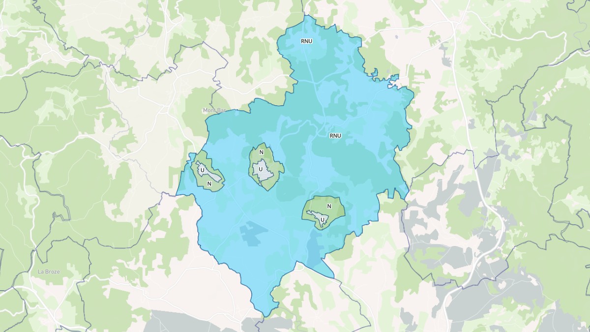 Aperçu cartographique de Céaux-d'Allègre, centré sur la commune