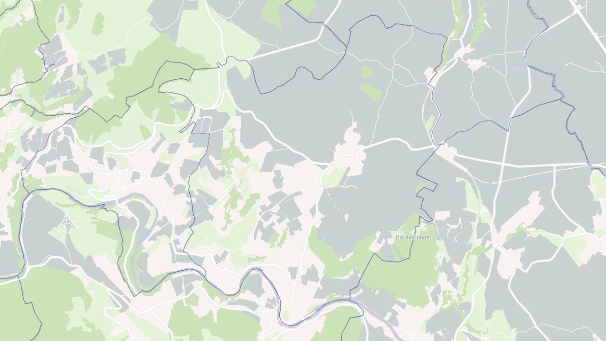 Aperçu cartographique de Cerzat, centré sur la commune