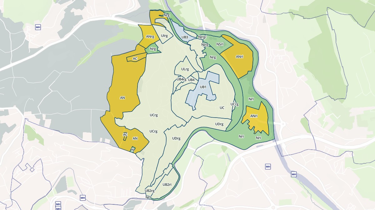 Aperçu cartographique de Chadrac, centré sur la commune