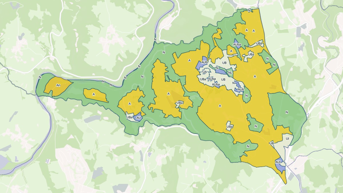 Aperçu cartographique de La Chapelle-d'Aurec, centré sur la commune