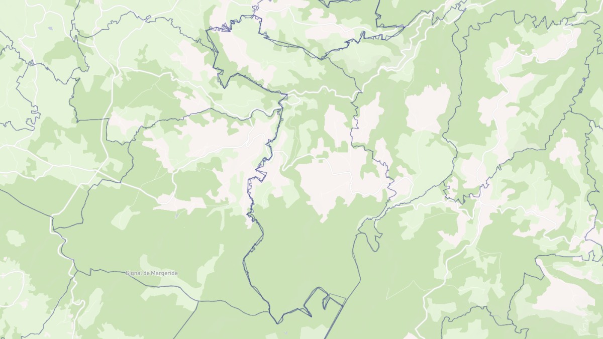 Aperçu cartographique de Chastel, centré sur la commune