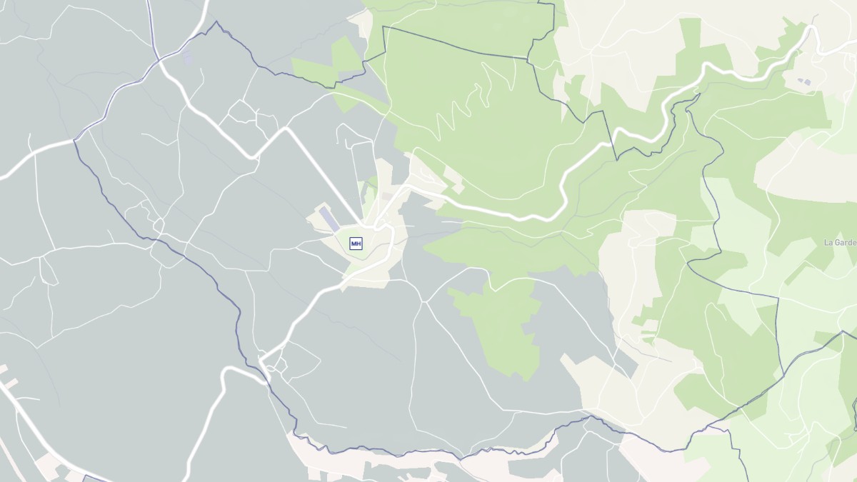 Aperçu cartographique de Chavaniac-Lafayette, centré sur la commune