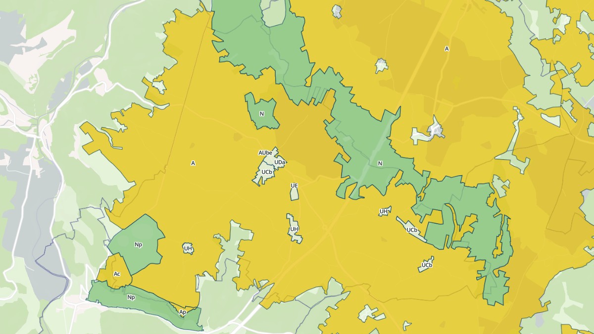 Aperçu cartographique de Espalem, centré sur la commune