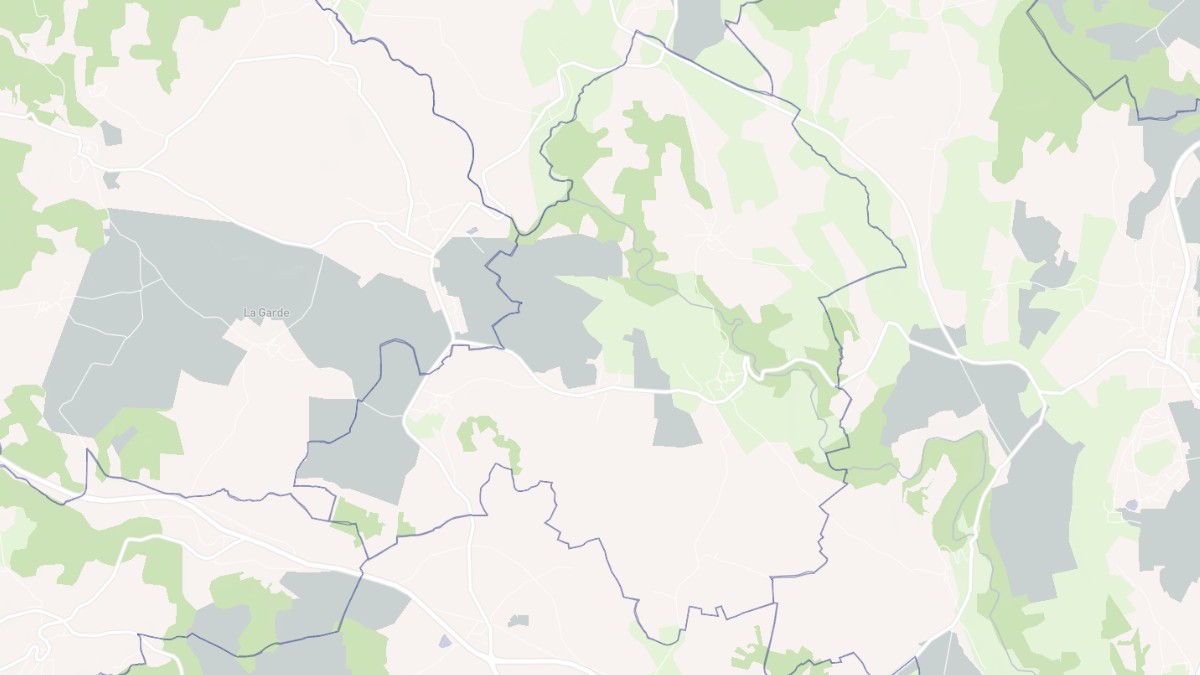 Aperçu cartographique de Lissac, centré sur la commune