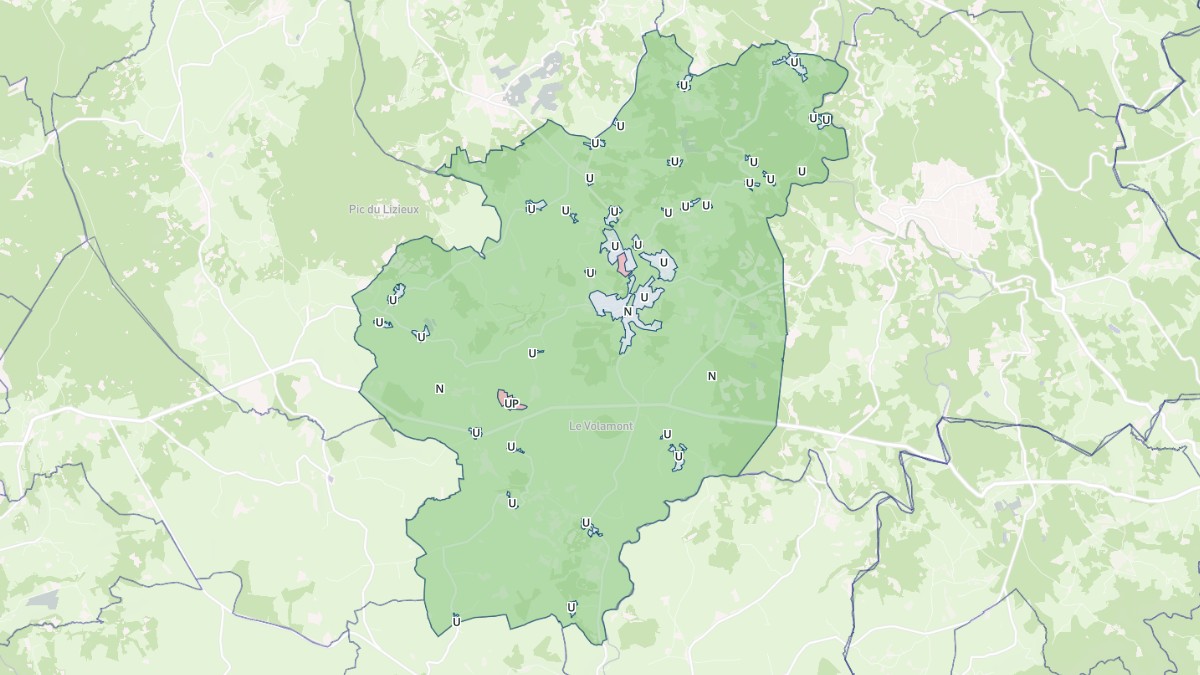 Aperçu cartographique de Mazet-Saint-Voy, centré sur la commune