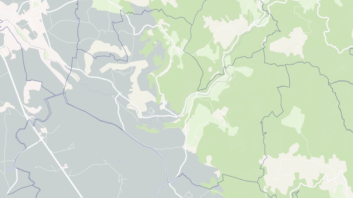 Aperçu cartographique de Mazerat-Aurouze, centré sur la commune