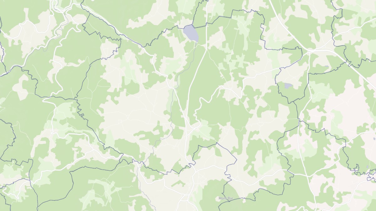 Aperçu cartographique de Monlet, centré sur la commune