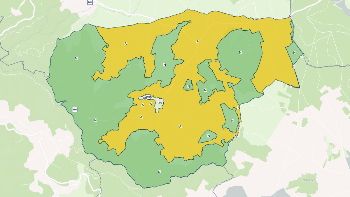 Aperçu cartographique de Ouides, centré sur la commune