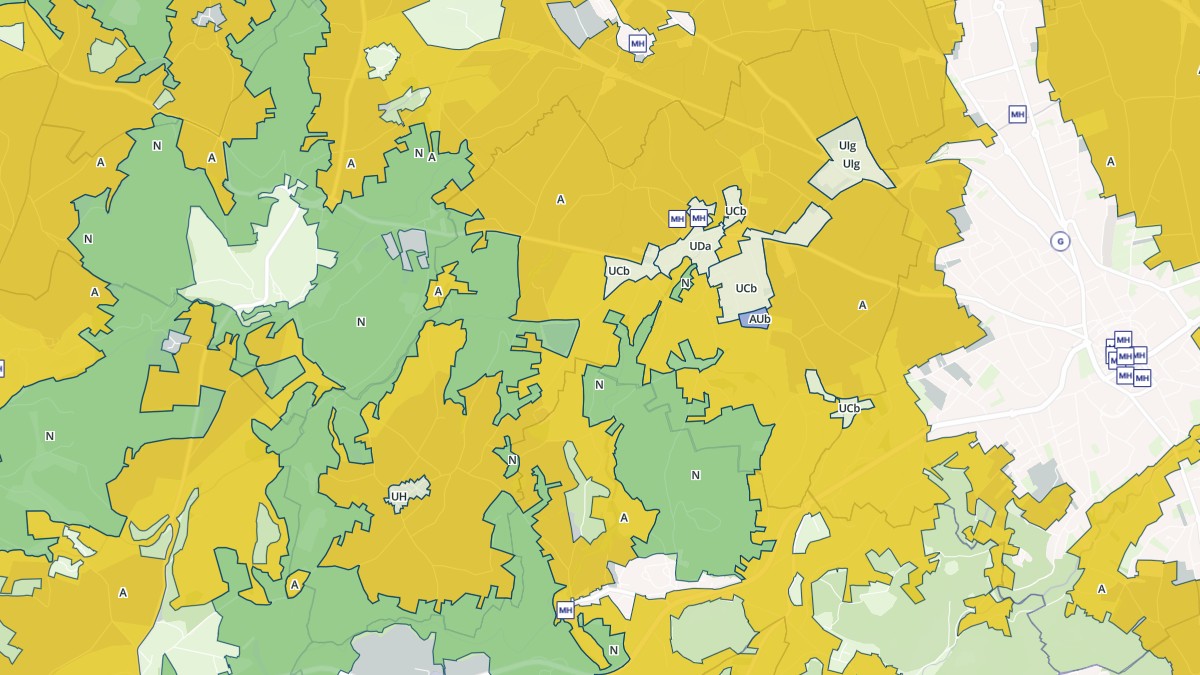 Aperçu cartographique de Paulhac, centré sur la commune