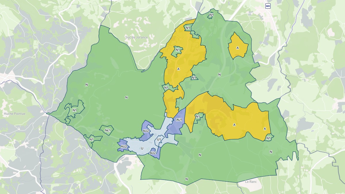 Aperçu cartographique de Le Pertuis, centré sur la commune