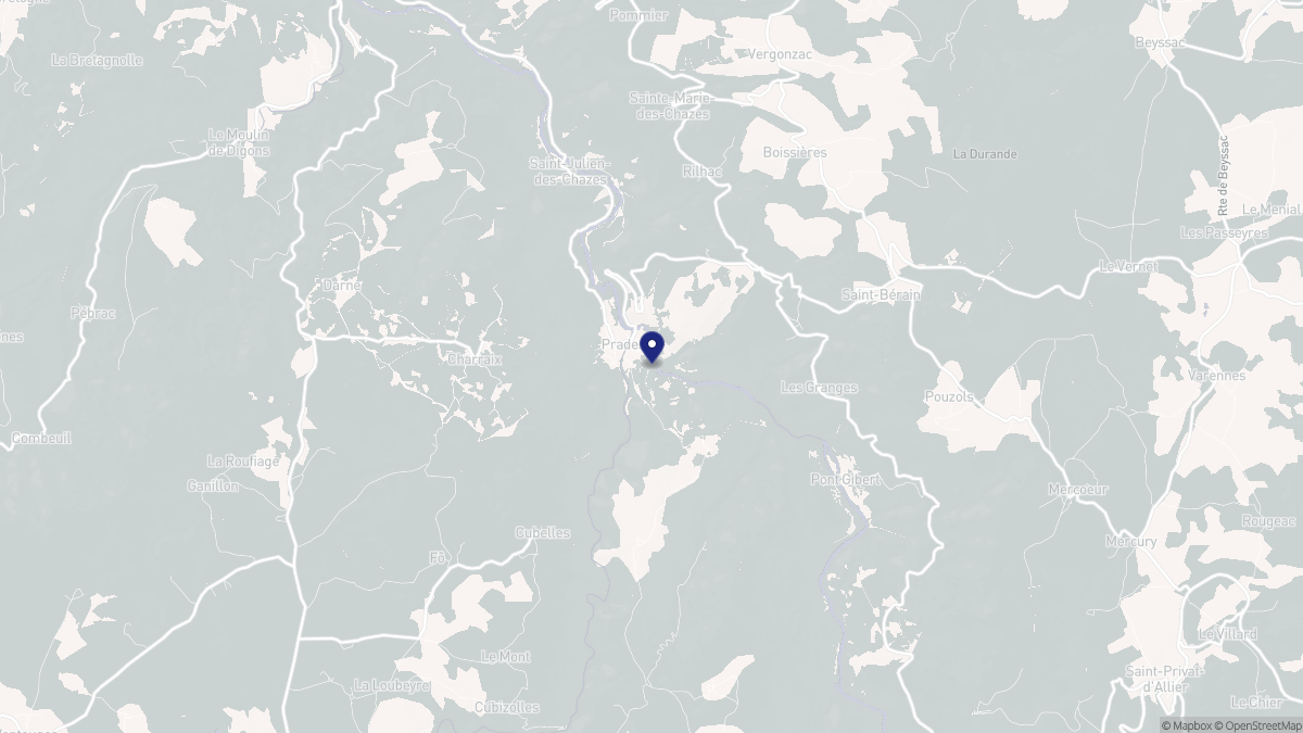 Aperçu cartographique de Prades, centré sur la commune