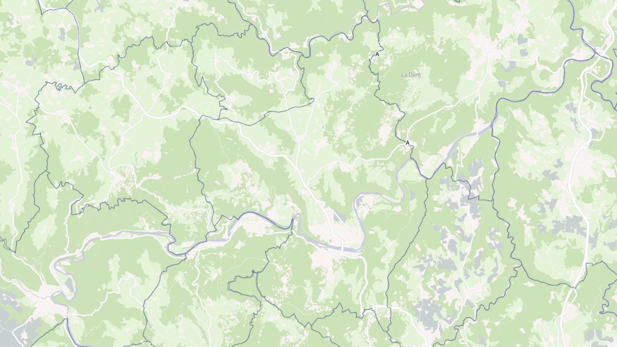 Aperçu cartographique de Retournac, centré sur la commune