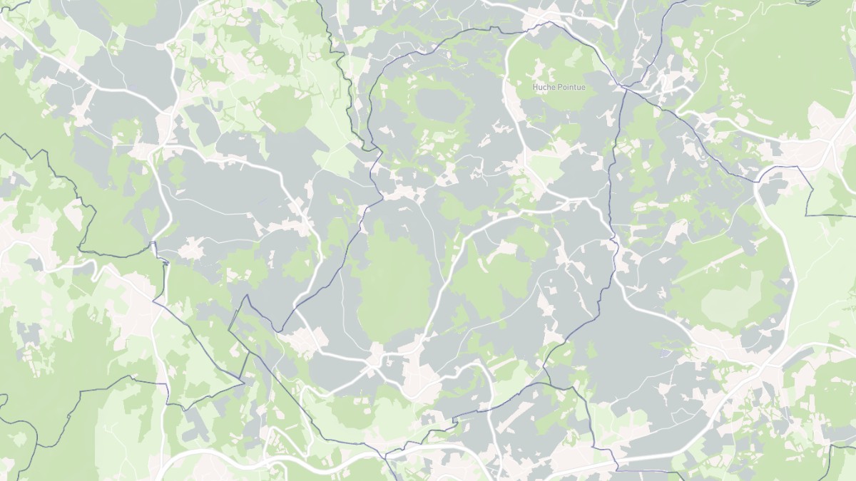 Aperçu cartographique de Saint-Étienne-Lardeyrol, centré sur la commune