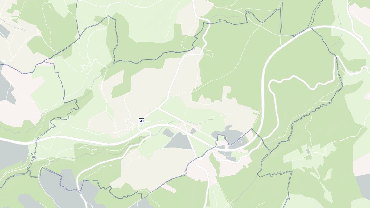 Aperçu cartographique de Sainte-Eugénie-de-Villeneuve, centré sur la commune