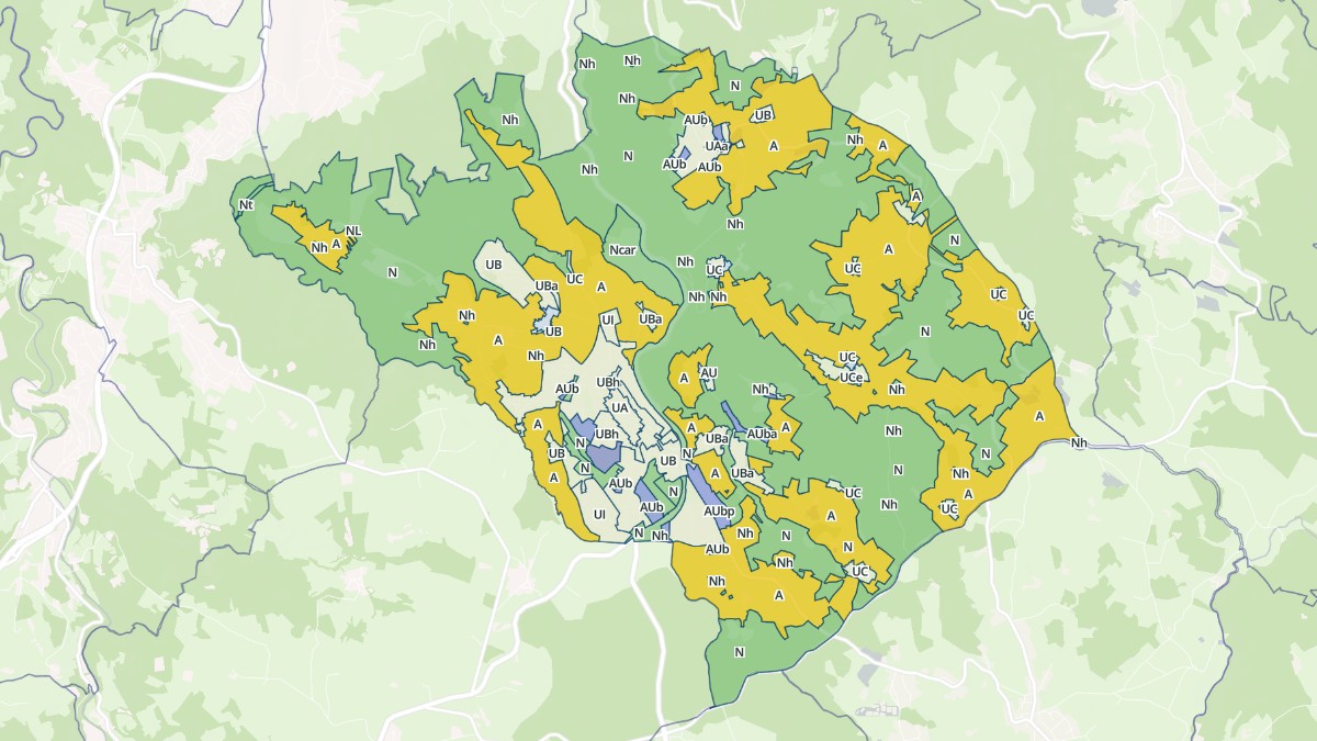 Aperçu cartographique de Saint-Just-Malmont, centré sur la commune
