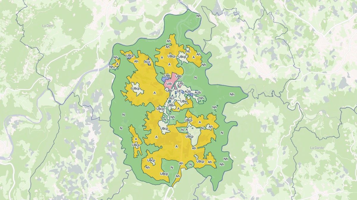 Aperçu cartographique de Saint-Maurice-de-Lignon, centré sur la commune