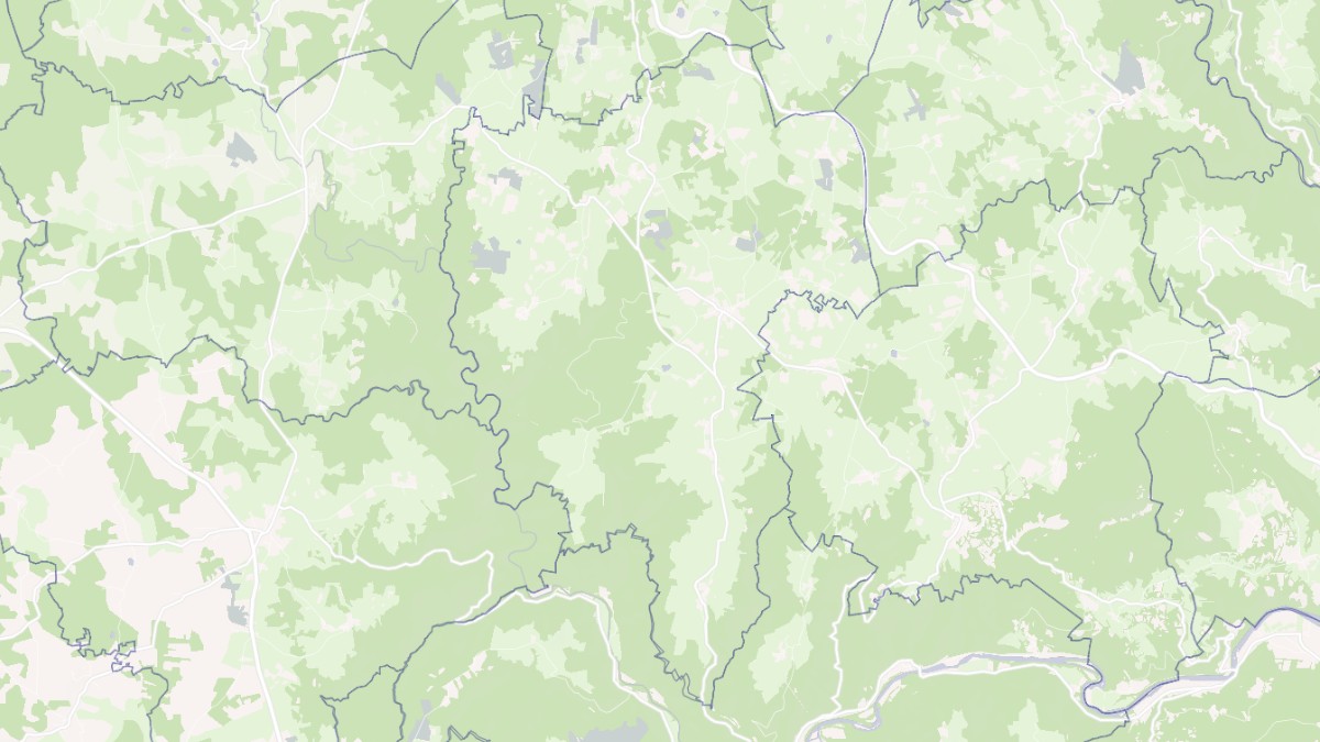 Aperçu cartographique de Saint-Pierre-du-Champ, centré sur la commune
