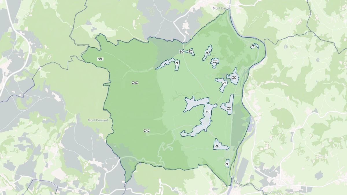 Aperçu cartographique de Saint-Vincent, centré sur la commune