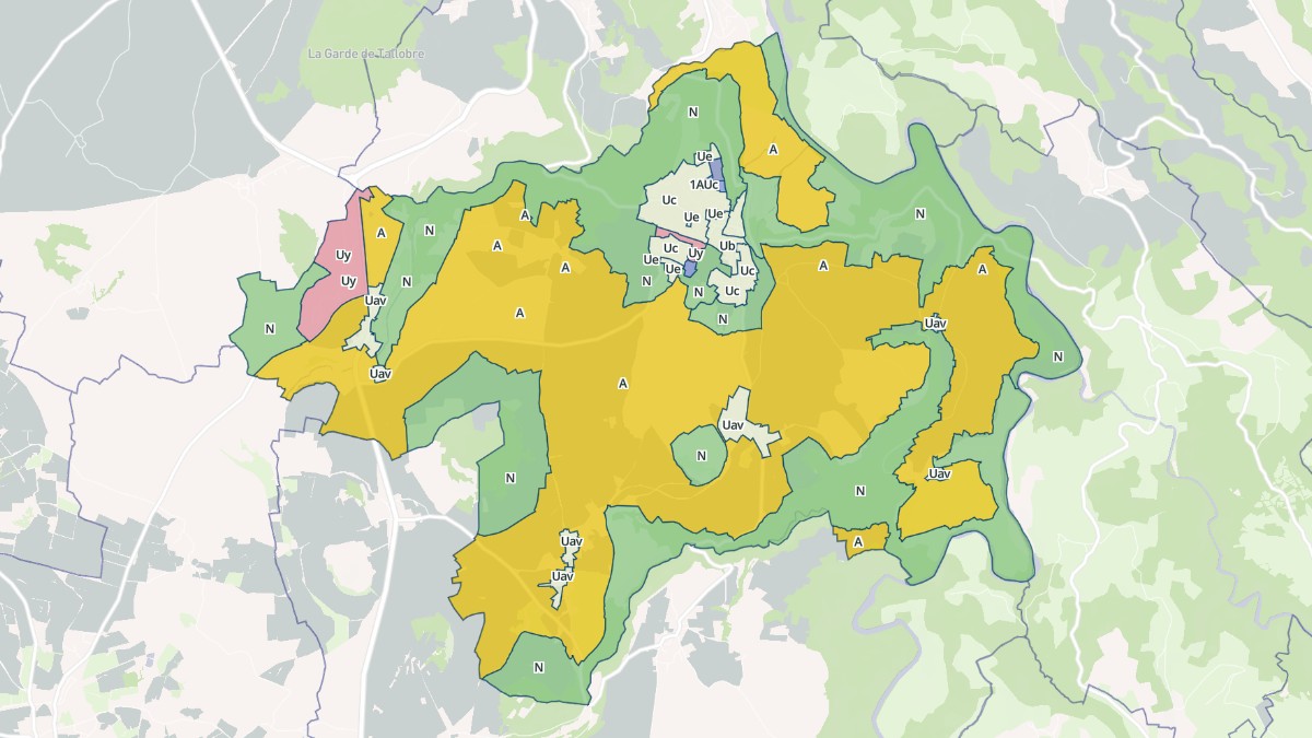 Aperçu cartographique de Solignac-sur-Loire, centré sur la commune