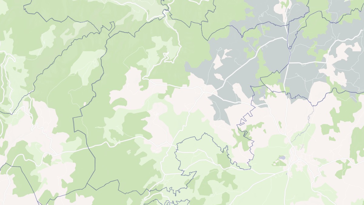 Aperçu cartographique de Venteuges, centré sur la commune
