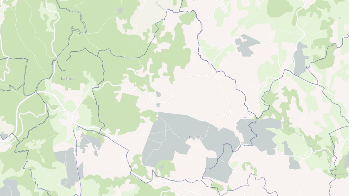 Aperçu cartographique de Vernassal, centré sur la commune