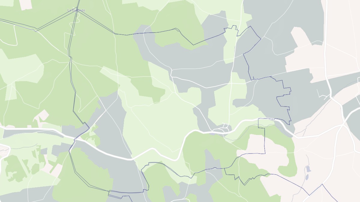 Aperçu cartographique de Le Vernet, centré sur la commune