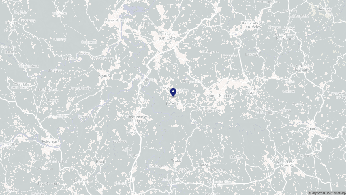 Aperçu cartographique de Les Villettes, centré sur la commune