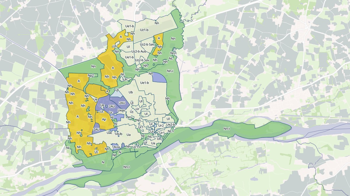 Aperçu cartographique de Ancenis-Saint-Géréon, centré sur la commune