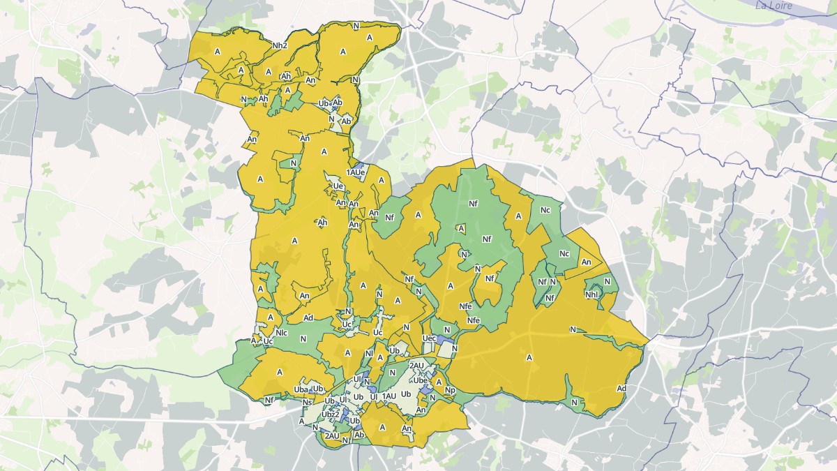 Aperçu cartographique de Chaumes-en-Retz, centré sur la commune