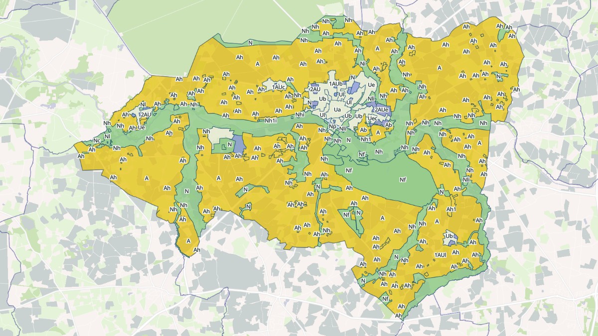 Aperçu cartographique de Blain, centré sur la commune