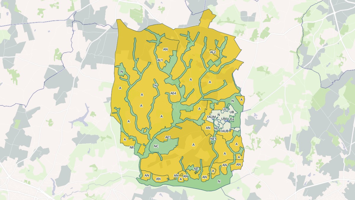 Aperçu cartographique de Chauvé, centré sur la commune