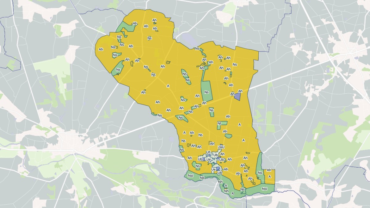 Aperçu cartographique de Conquereuil, centré sur la commune