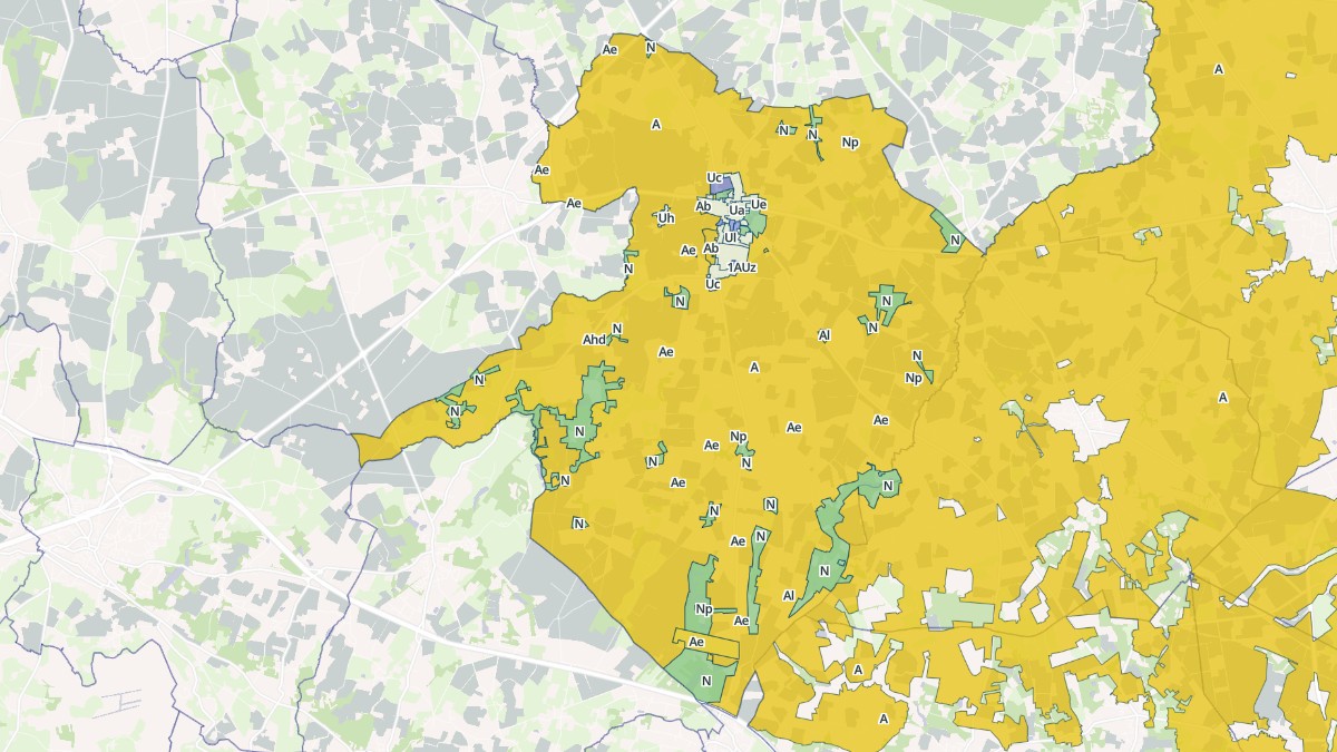 Aperçu cartographique de Fay-de-Bretagne, centré sur la commune