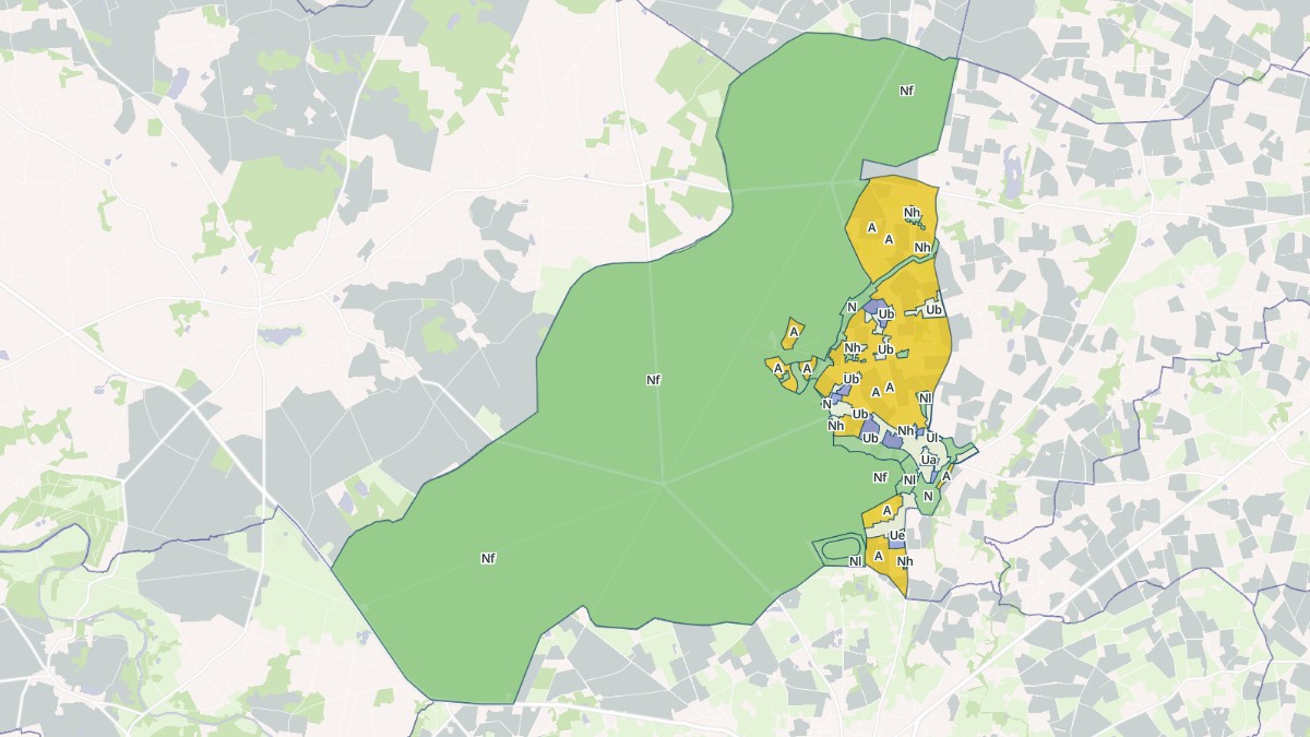 Aperçu cartographique de Le Gâvre, centré sur la commune