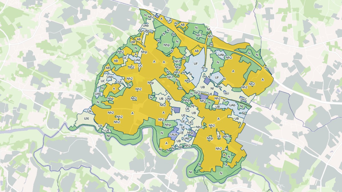 Aperçu cartographique de La Haie-Fouassière, centré sur la commune