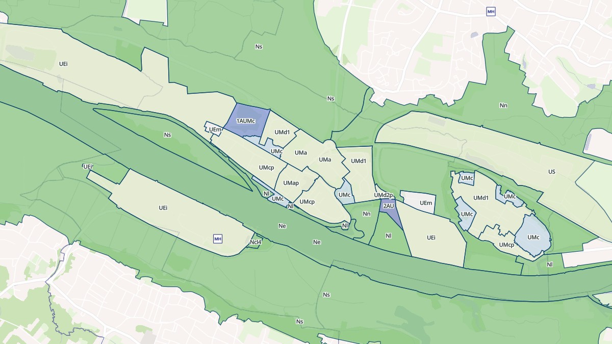 Aperçu cartographique de Indre, centré sur la commune