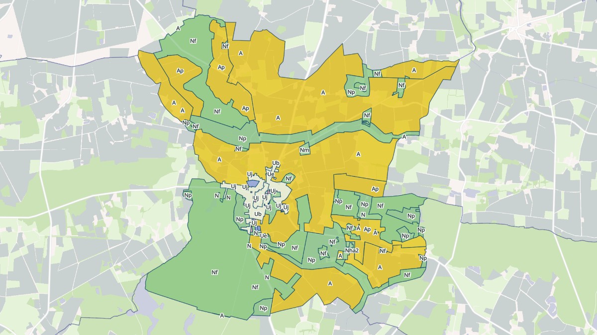 Aperçu cartographique de La Meilleraye-de-Bretagne, centré sur la commune