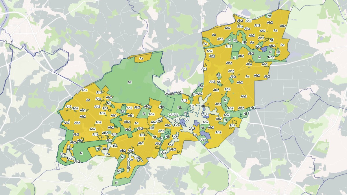 Aperçu cartographique de Missillac, centré sur la commune