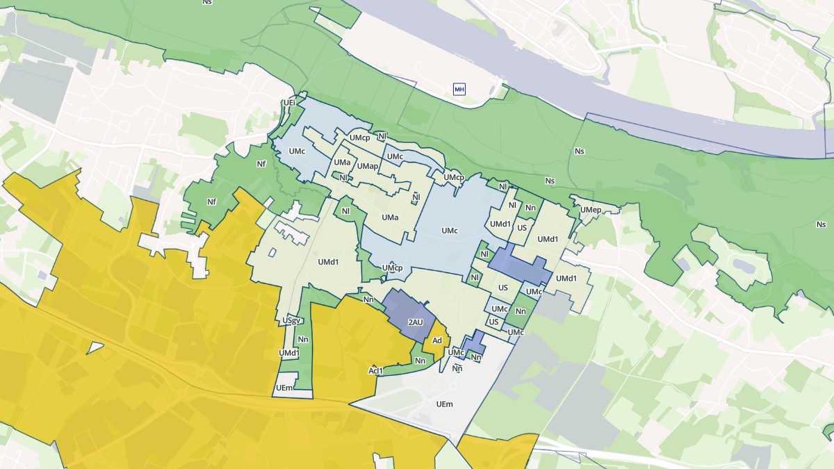 Aperçu cartographique de La Montagne, centré sur la commune