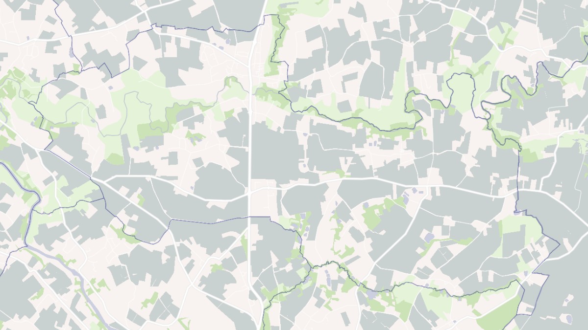 Aperçu cartographique de Mouzillon, centré sur la commune