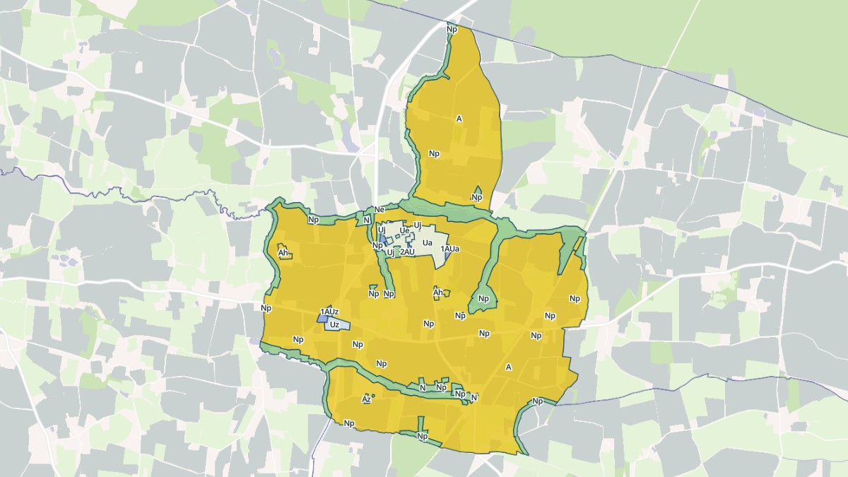 Aperçu cartographique de Noyal-sur-Brutz, centré sur la commune