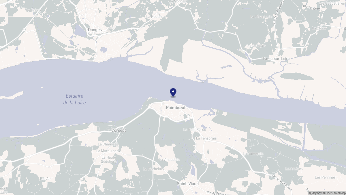 Aperçu cartographique de Paimbœuf, centré sur la commune