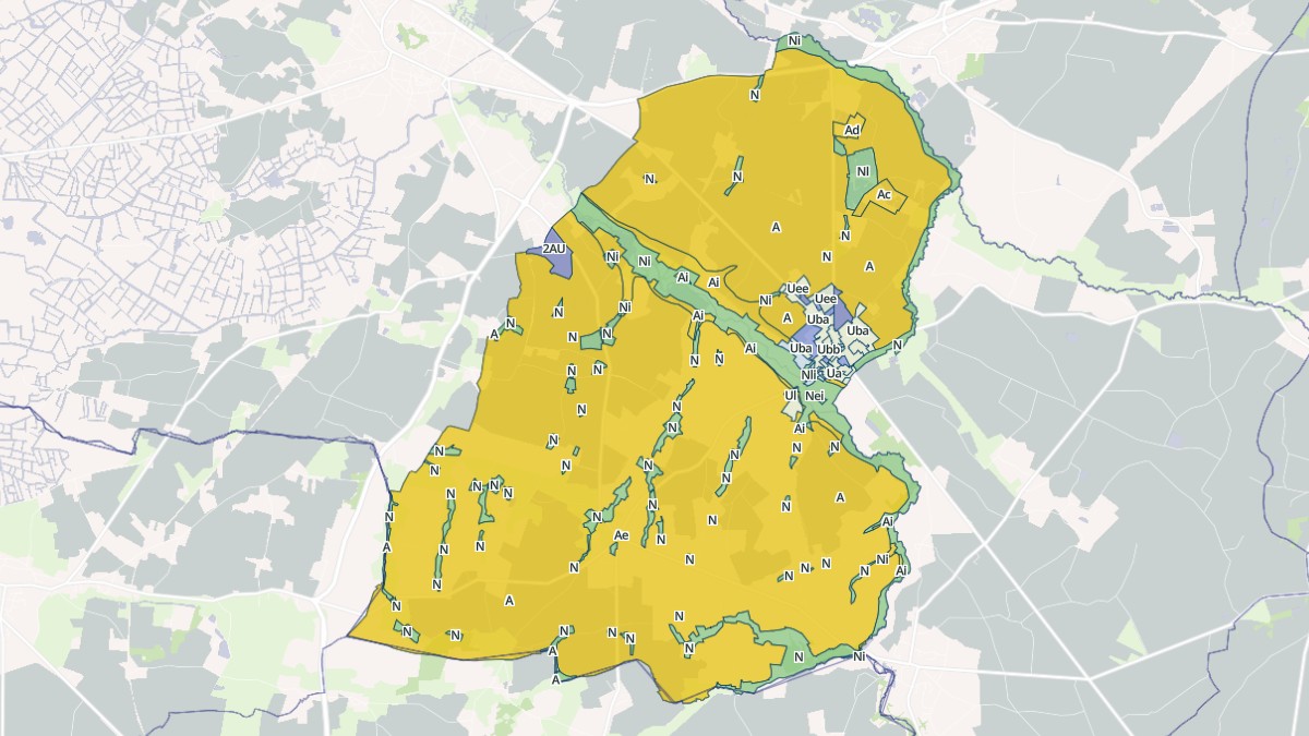 Aperçu cartographique de Paulx, centré sur la commune