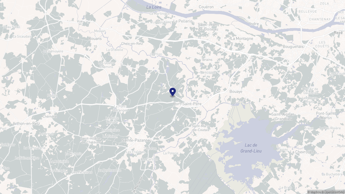 Aperçu cartographique de Port-Saint-Père, centré sur la commune