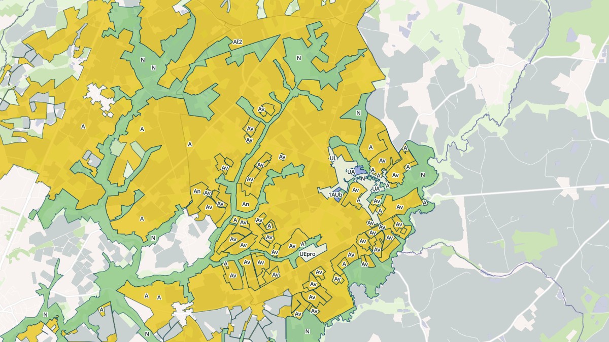 Aperçu cartographique de La Regrippière, centré sur la commune
