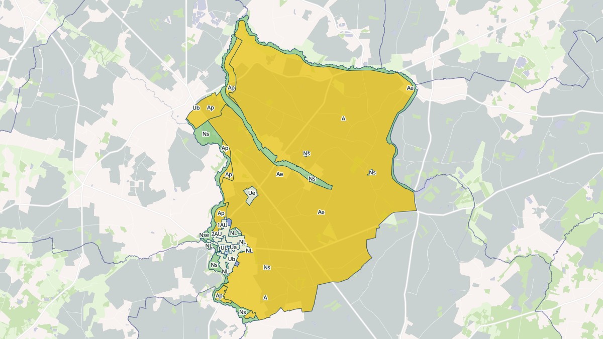 Aperçu cartographique de Saint-Étienne-de-Mer-Morte, centré sur la commune